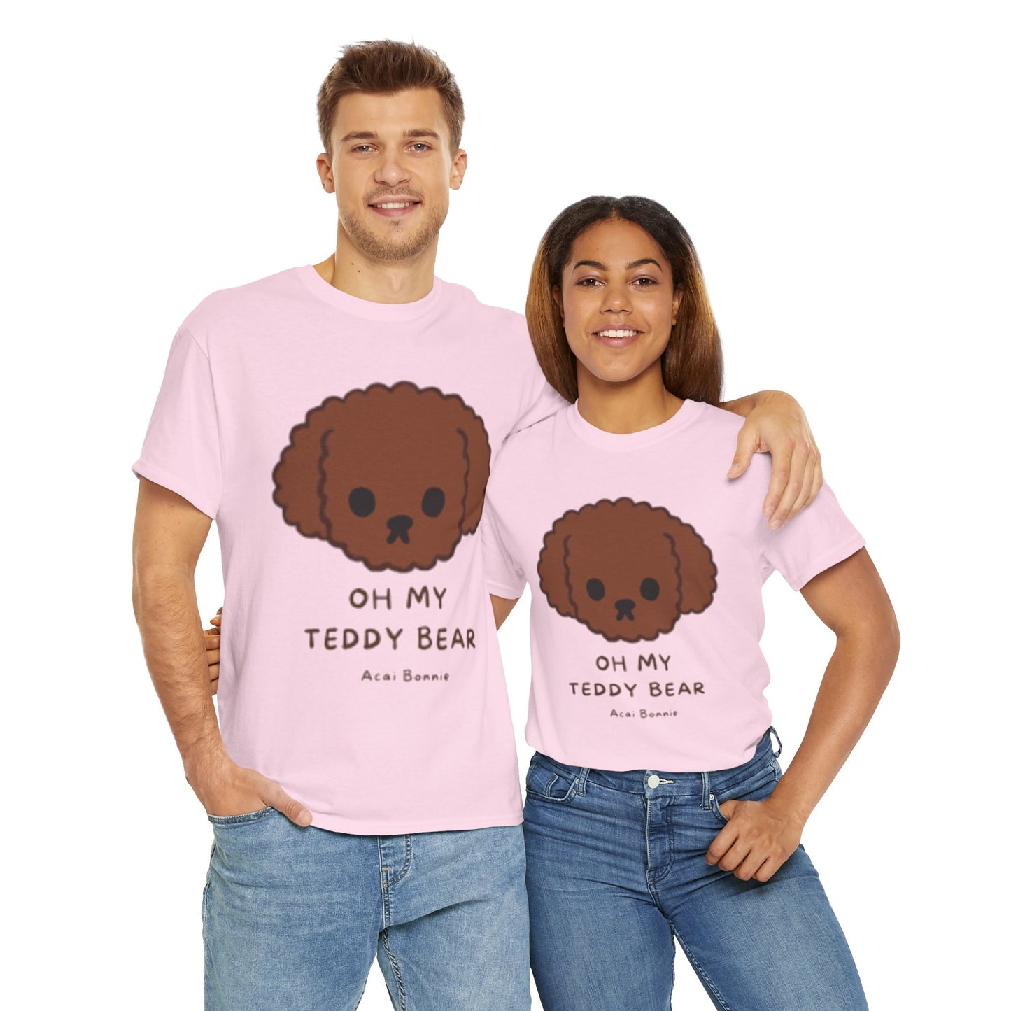 Doodle Oh My Teddy Bear Unisex Cotton T-Shirt