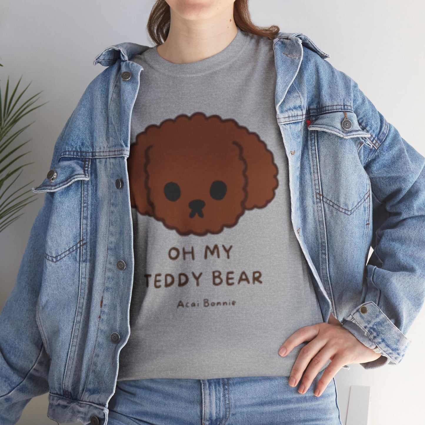 Doodle Oh My Teddy Bear Unisex Cotton T-Shirt