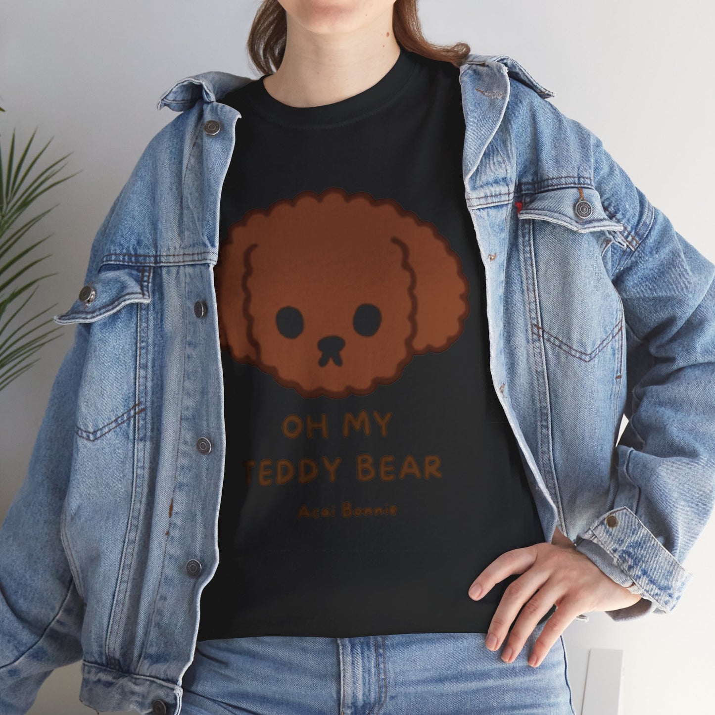 Doodle Oh My Teddy Bear Unisex Cotton T-Shirt