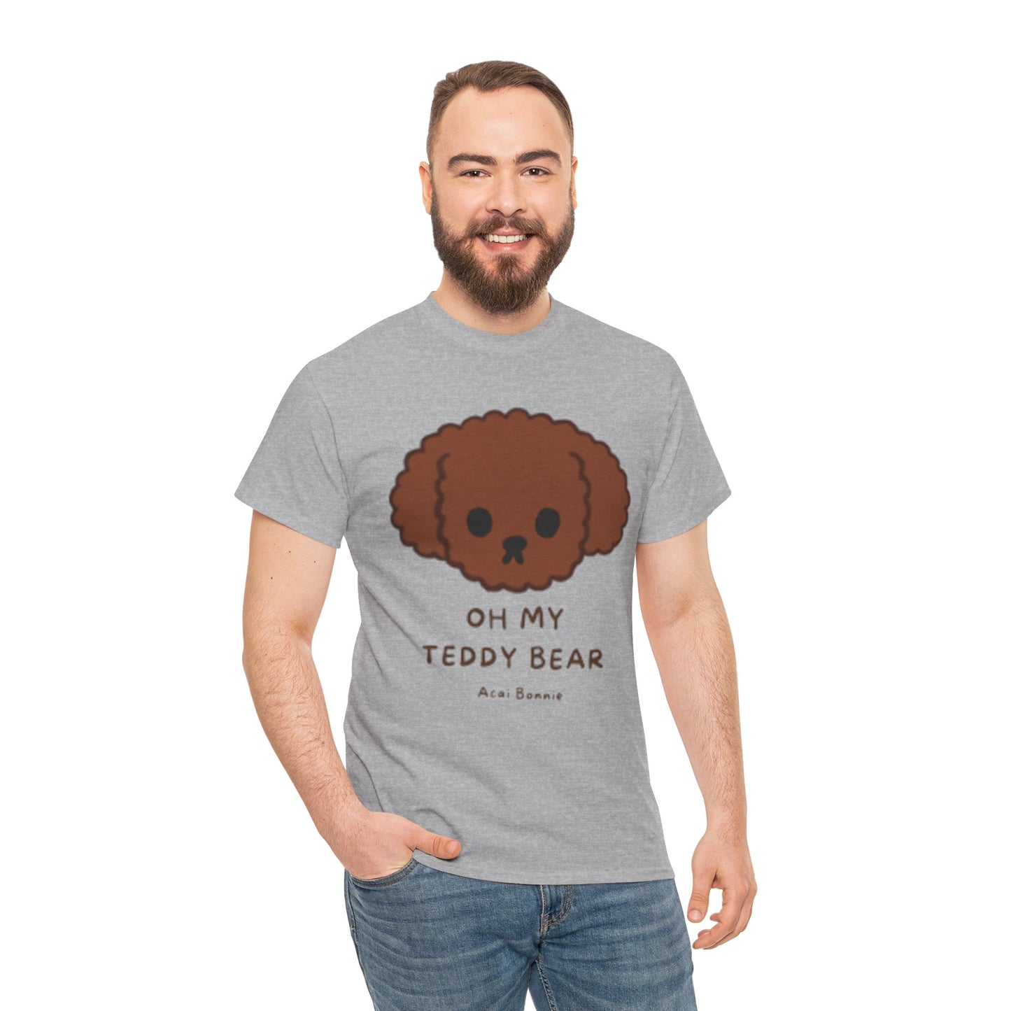 Doodle Oh My Teddy Bear Unisex Cotton T-Shirt