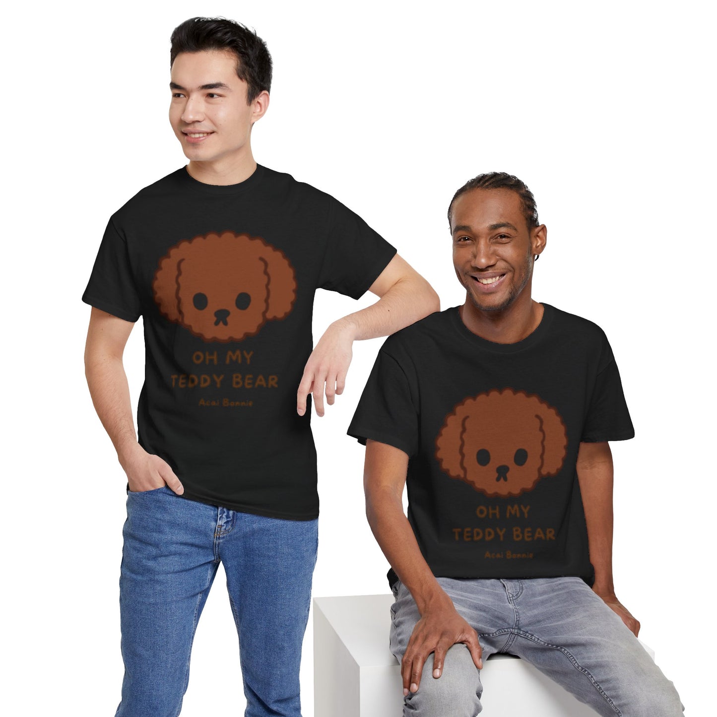 Doodle Oh My Teddy Bear Unisex Cotton T-Shirt