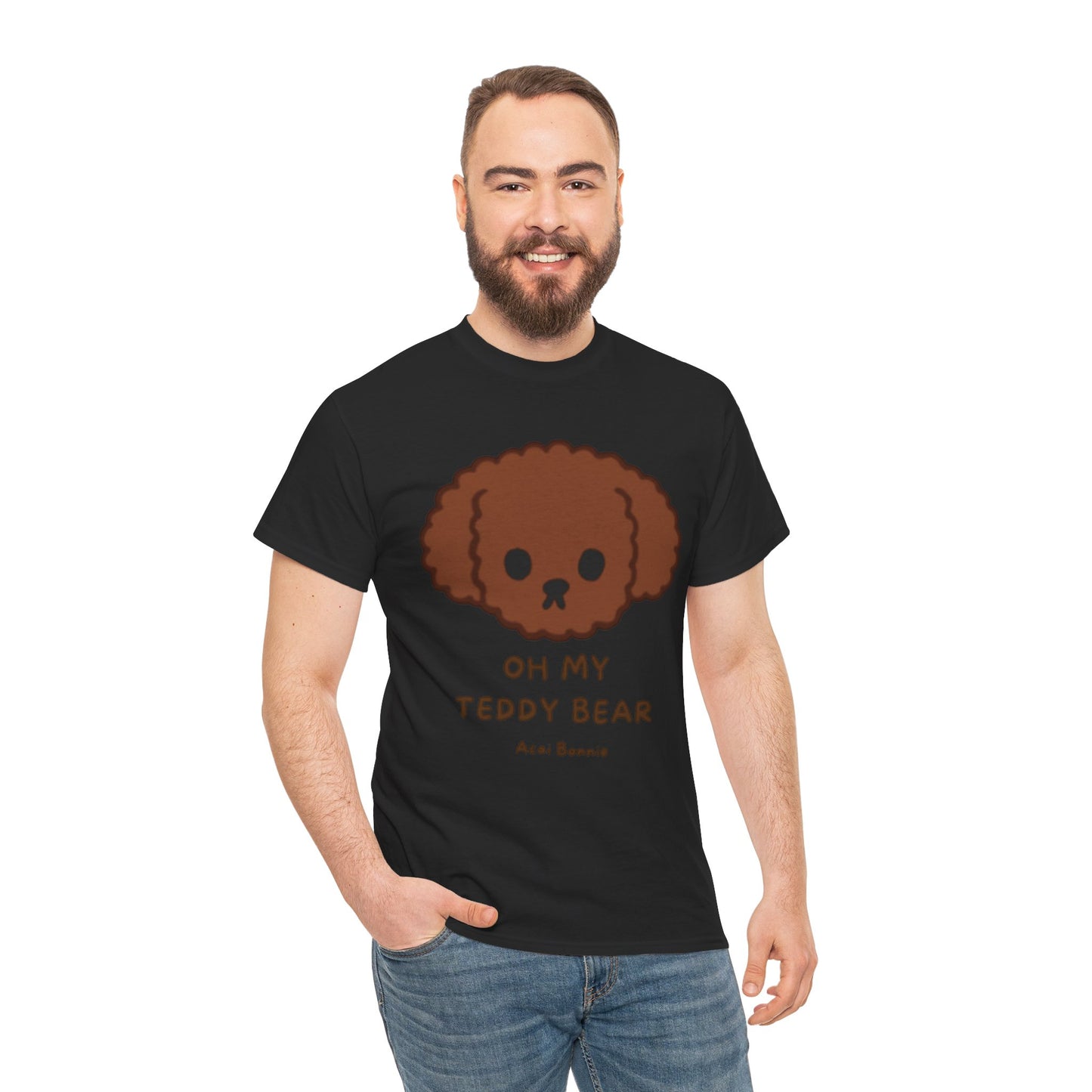 Doodle Oh My Teddy Bear Unisex Cotton T-Shirt