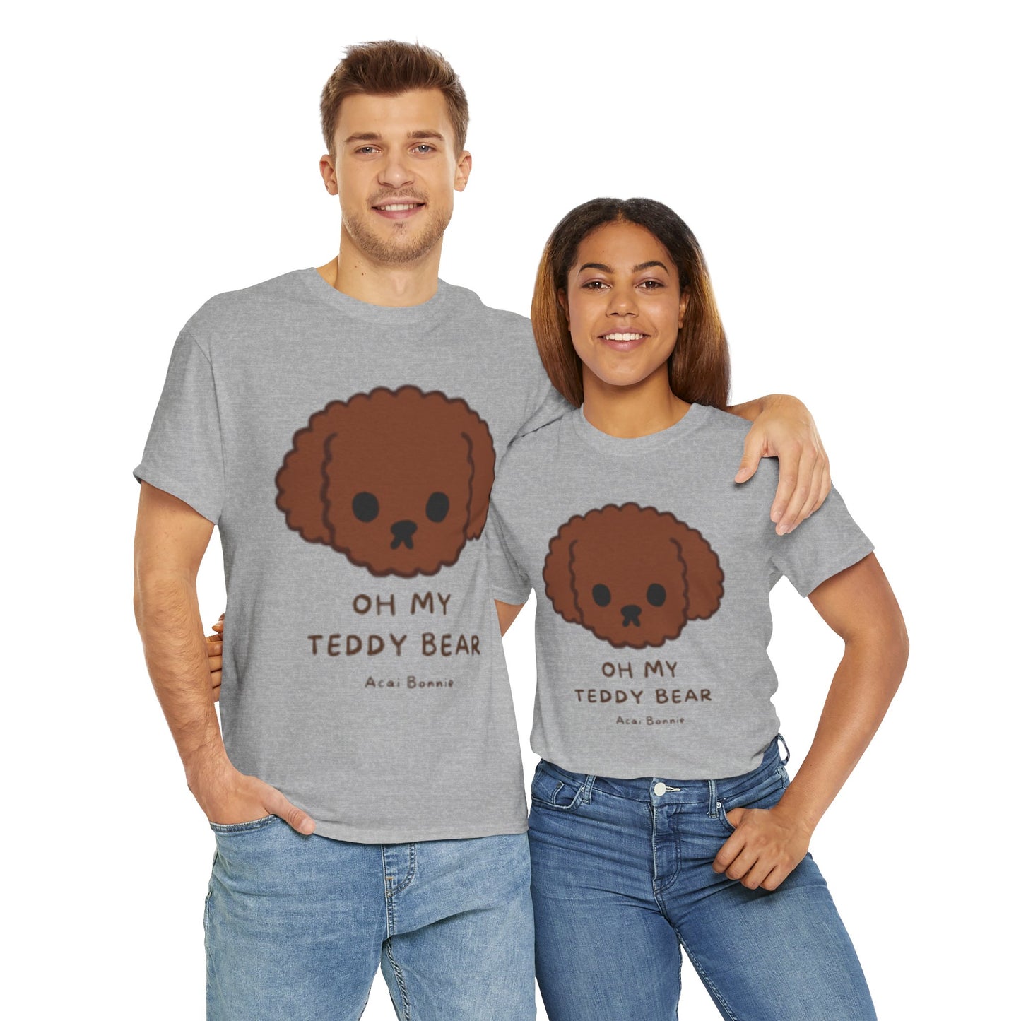 Doodle Oh My Teddy Bear Unisex Cotton T-Shirt