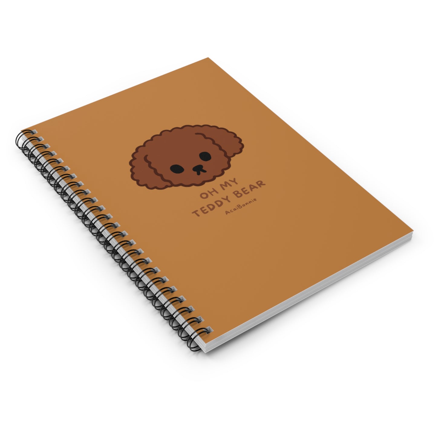 Doodle Oh My Teddy Bear Spiral Notebook - Ruled Line