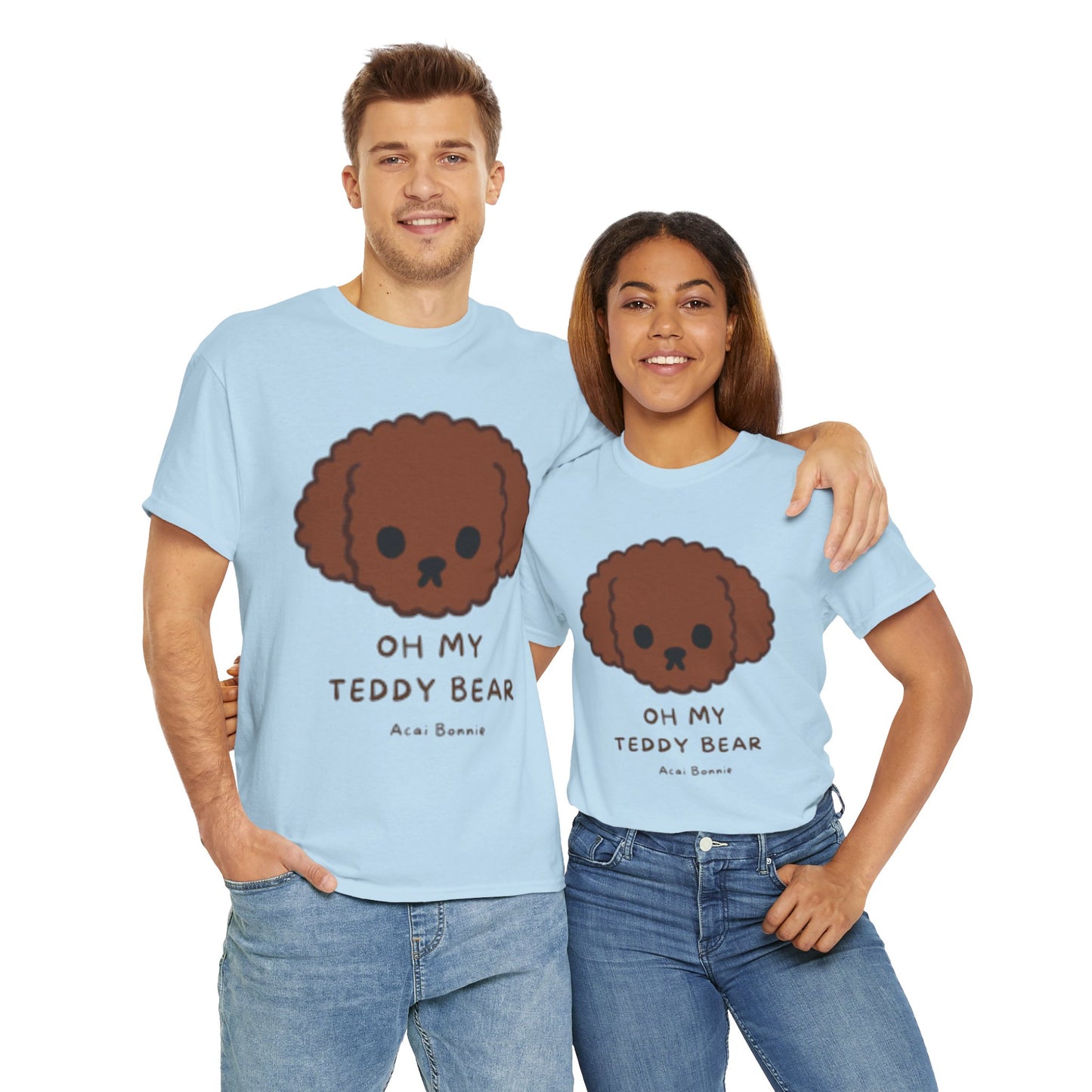 Doodle Oh My Teddy Bear Unisex Cotton T-Shirt