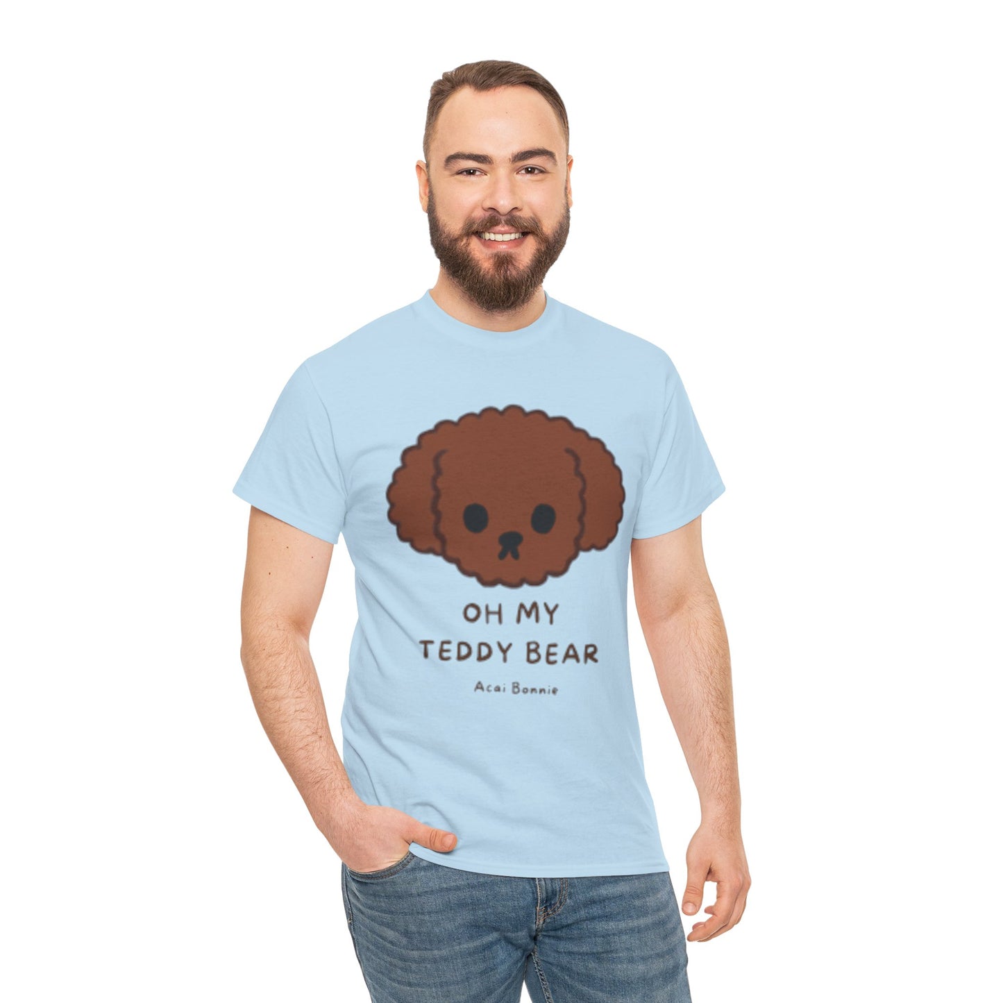 Doodle Oh My Teddy Bear Unisex Cotton T-Shirt