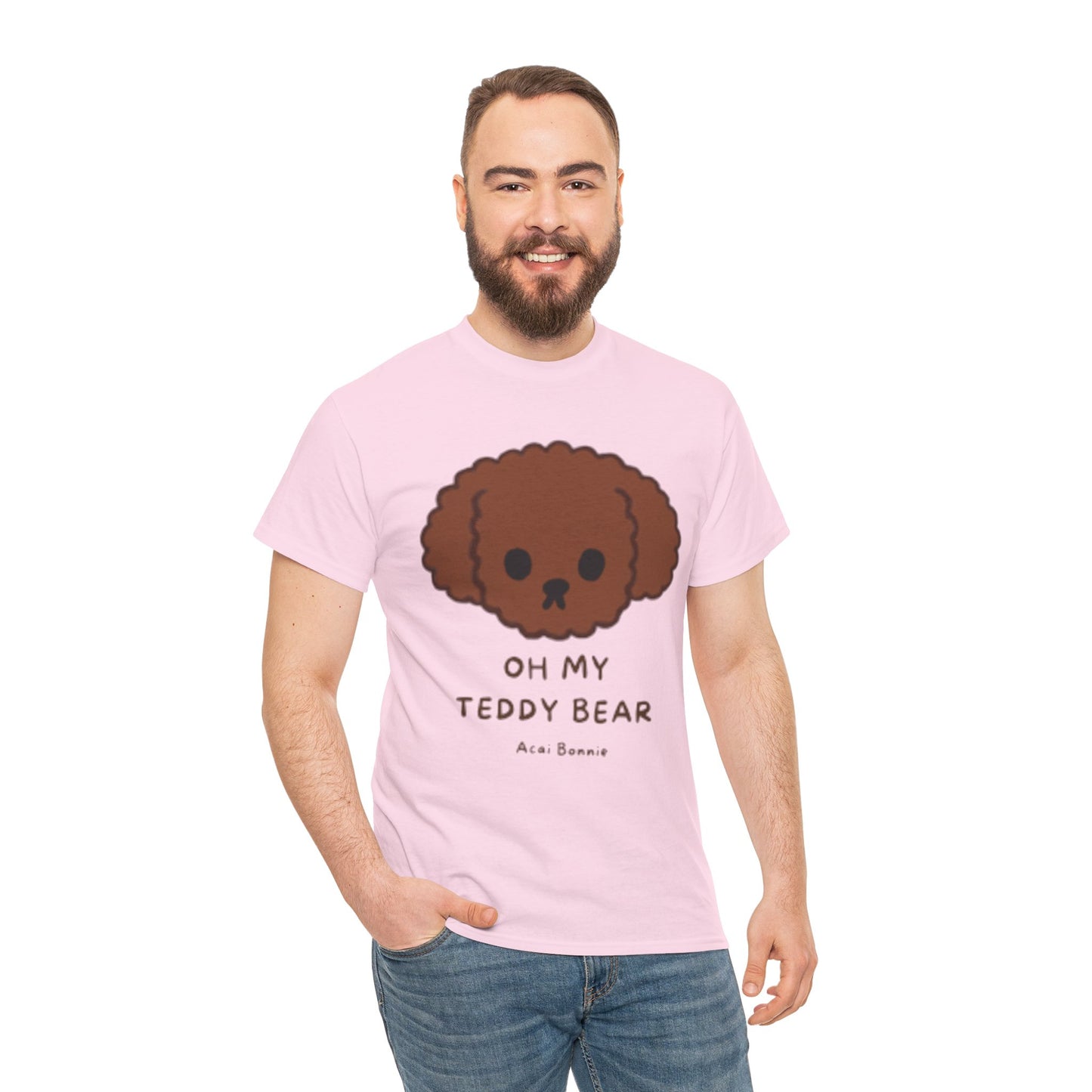 Doodle Oh My Teddy Bear Unisex Cotton T-Shirt