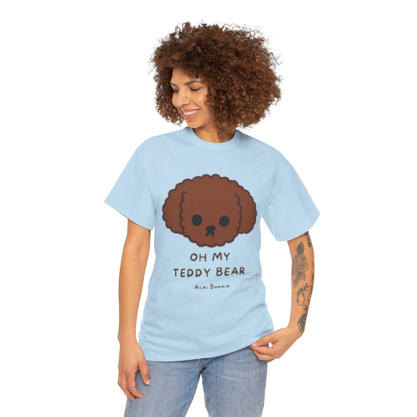 Doodle Oh My Teddy Bear Unisex Cotton T-Shirt