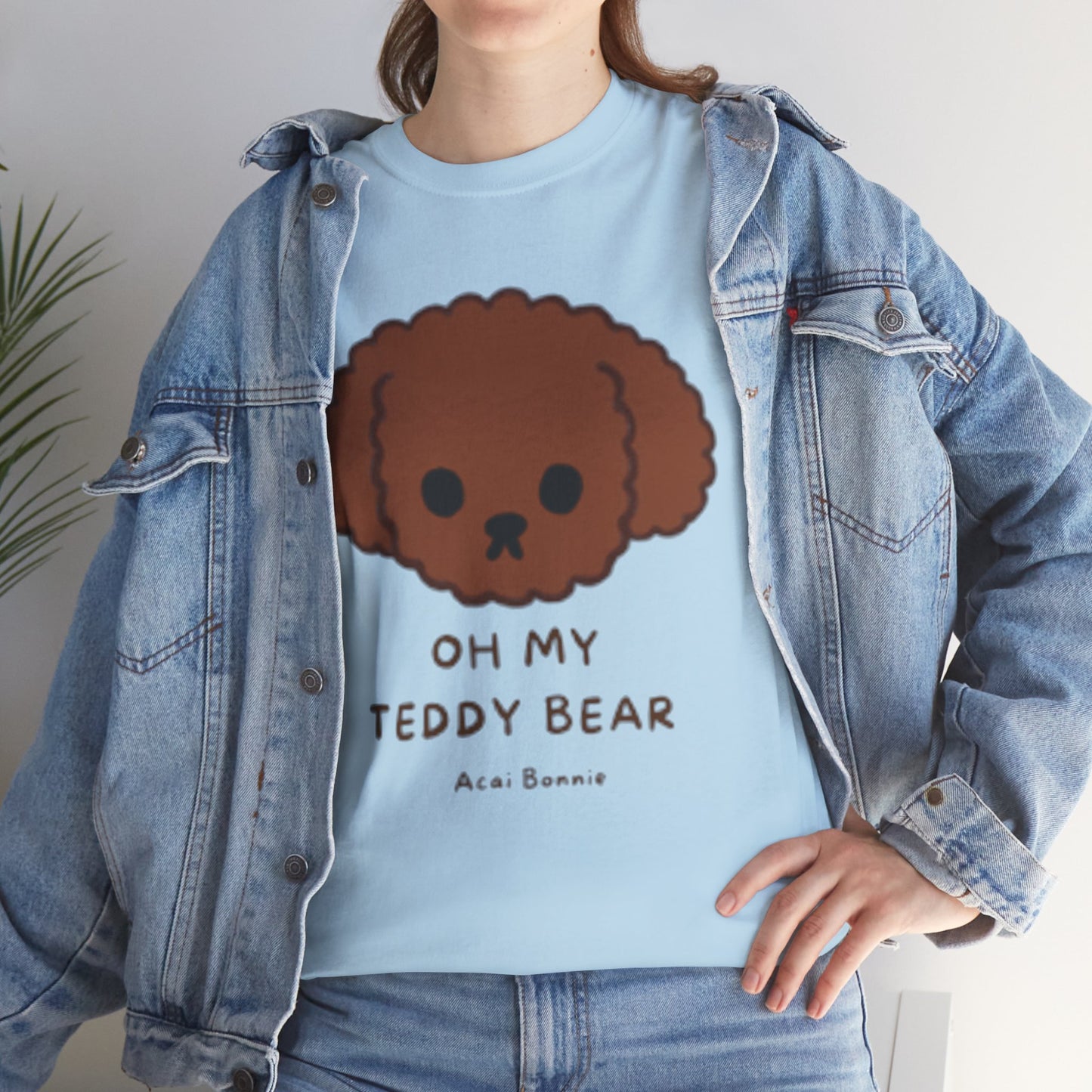 Doodle Oh My Teddy Bear Unisex Cotton T-Shirt