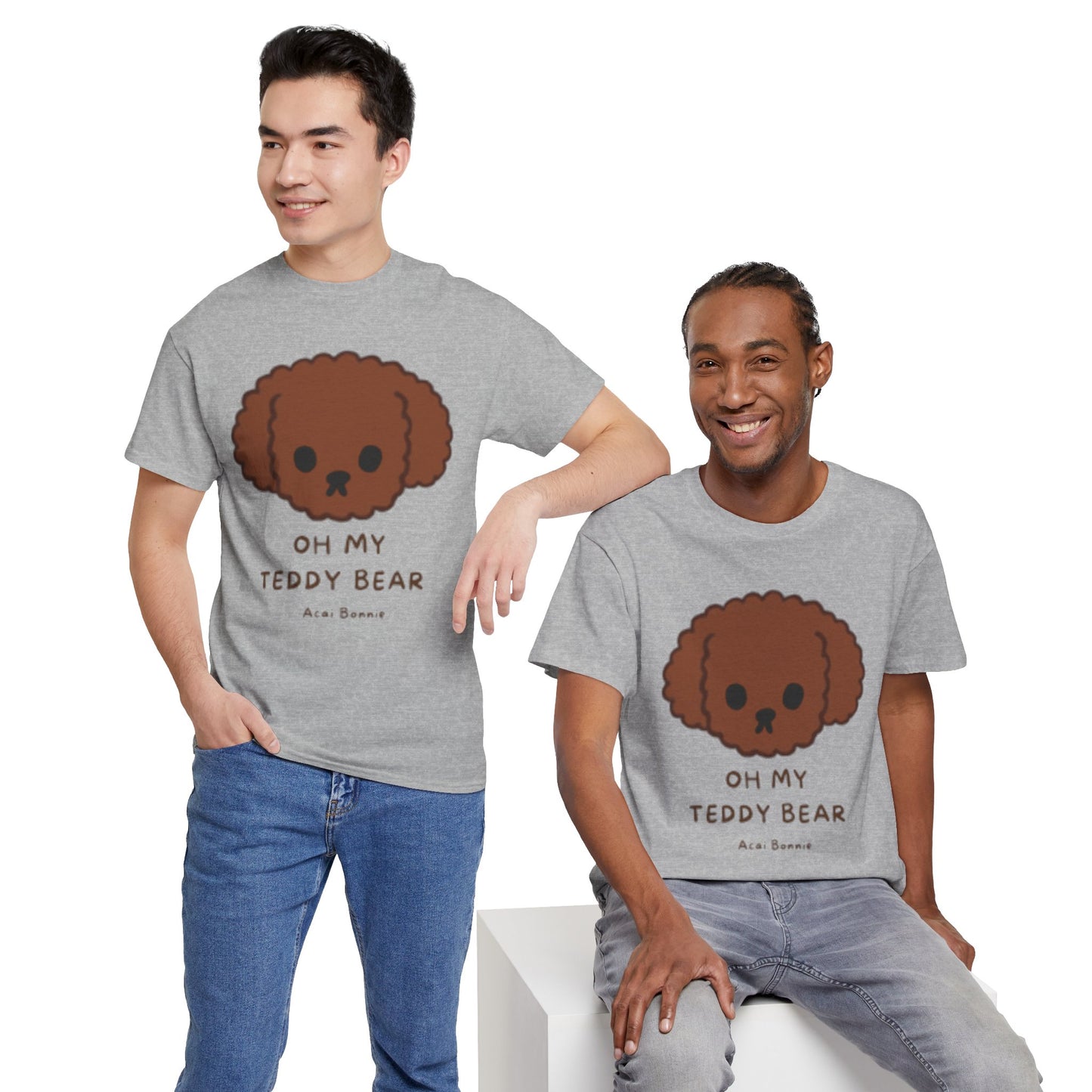 Doodle Oh My Teddy Bear Unisex Cotton T-Shirt