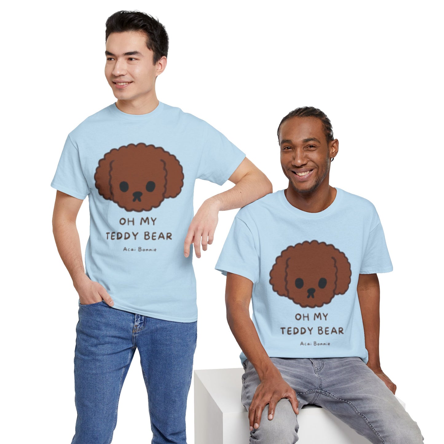 Doodle Oh My Teddy Bear Unisex Cotton T-Shirt