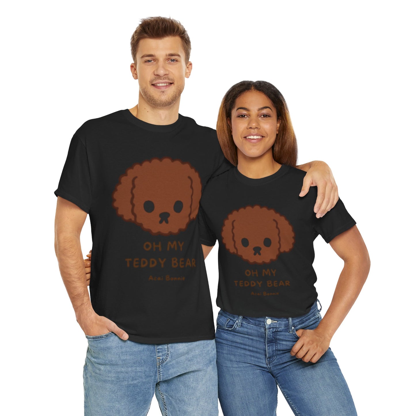 Doodle Oh My Teddy Bear Unisex Cotton T-Shirt